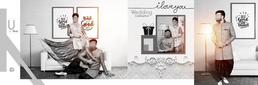 Wedding Album Design Templates PSD Free Download 12X36