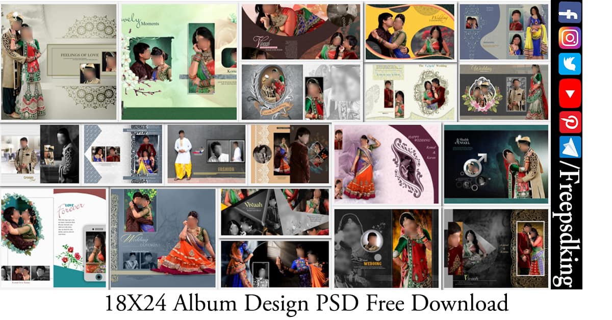 18X24 Album Design PSD Free Download - Freepsdking.com