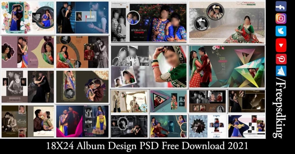 18X24 Album Design PSD Free Download 2021