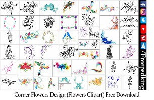 Corner Flowers Design