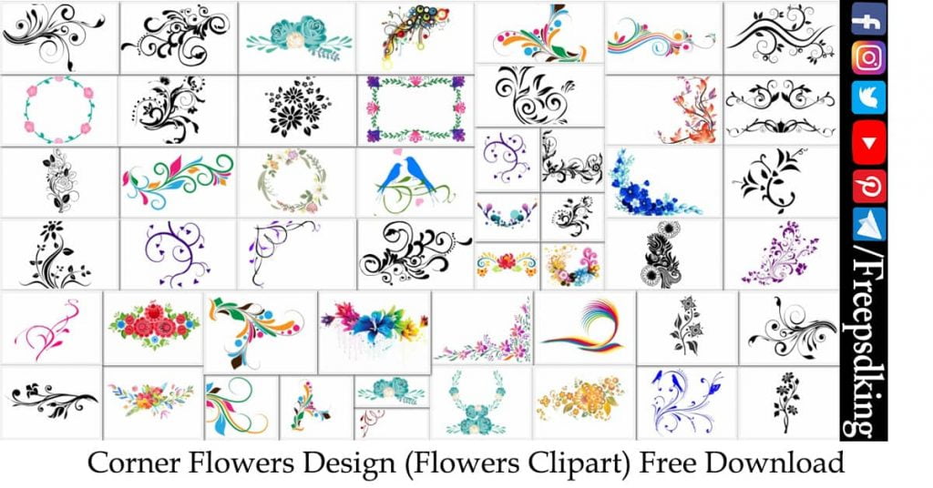 Corner Flowers Design