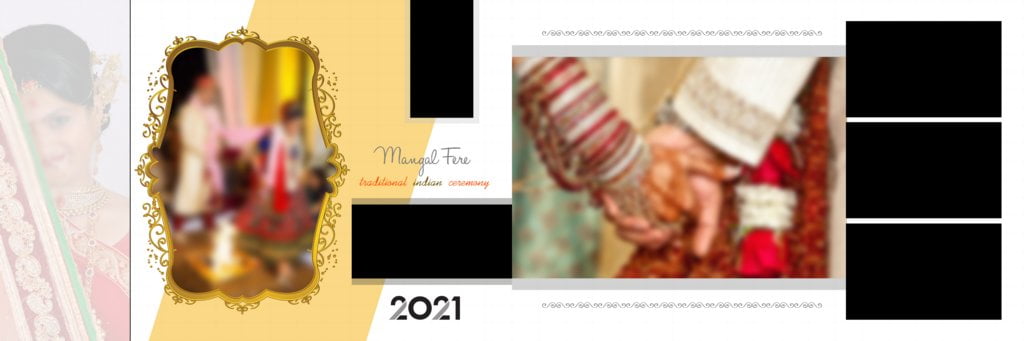 Album Design 12X36 PSD Wedding Background Free Download