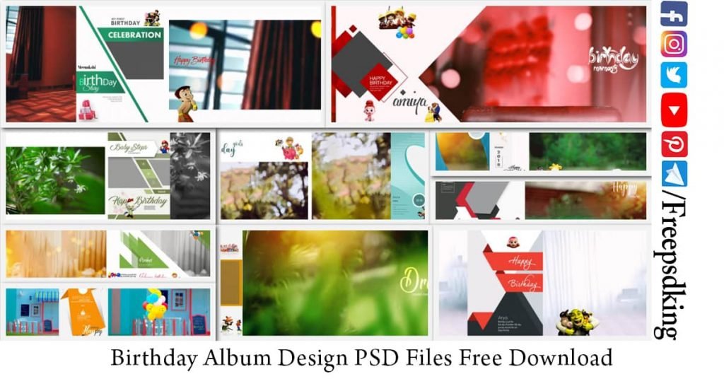 Birthday Album Design PSD Files Free Download