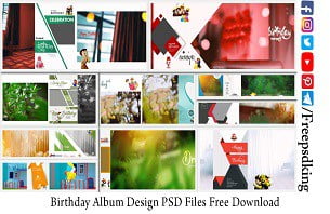 Birthday Album Design PSD Files Free Download