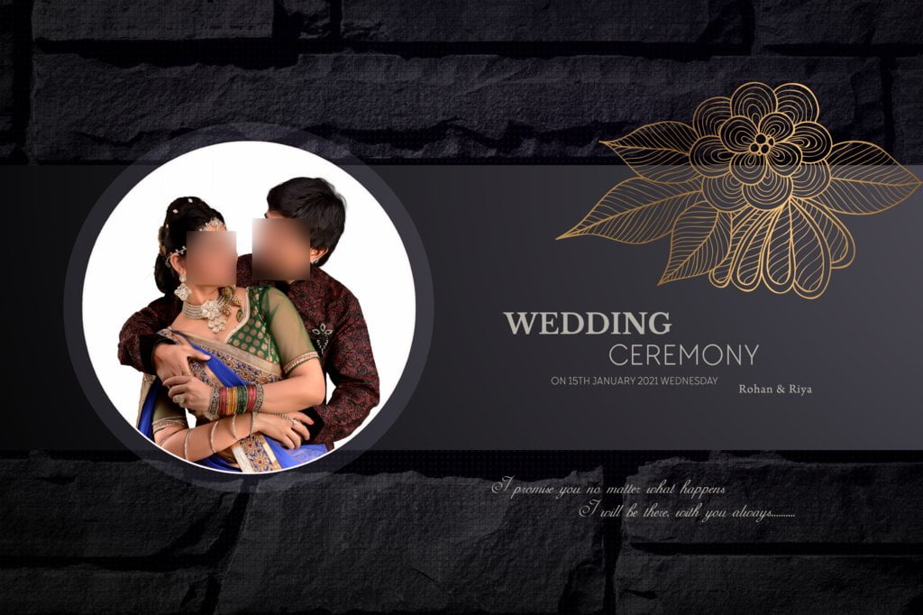 Indian Wedding Album Cover Page Design