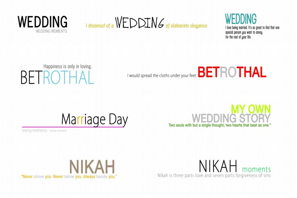 Wedding Title Templates PSD Free Download