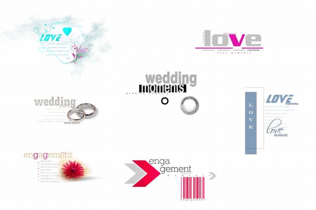 Wedding Title Templates PSD Free Download