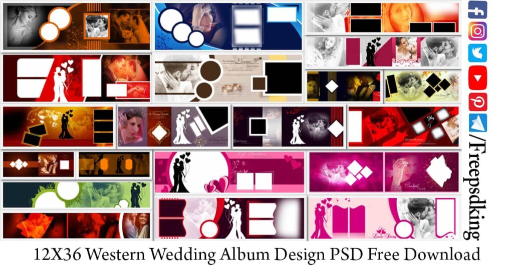 Western Wedding Album Design