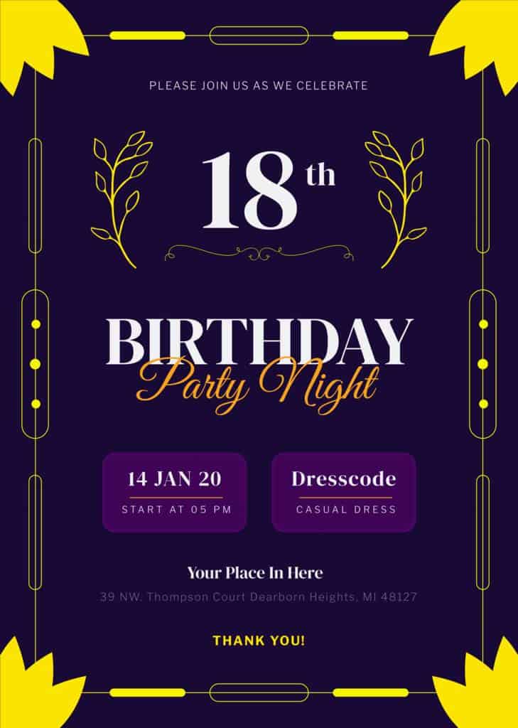 Birthday Invite Template PSD, 8,000+ High Quality Free PSD Templates for  Download