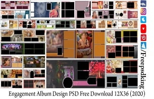 Engagement Album Design PSD