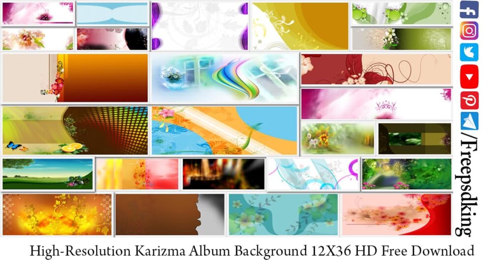 High-Resolution Karizma Album Background 12X36 HD