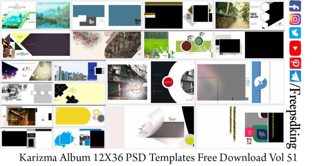 Karizma Album 12X36 PSD Templates Free Download Vol 51