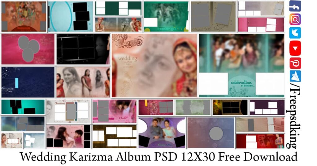 Wedding Karizma Album PSD 12X30 Free Download