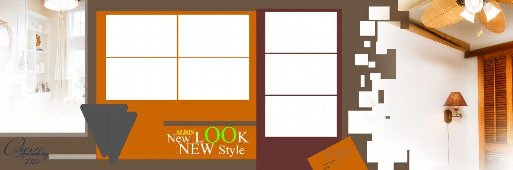 Wedding Photo Album Design PSD Templates 12X36 Collection