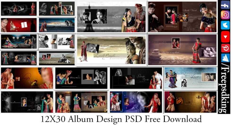 12X30 Album Design PSD Free Download