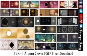 12X36 Album Cover PSD