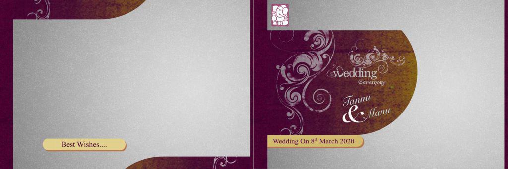 12X36 PSD Wedding Album Cover Page Design PSD Free Download
