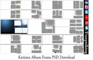 Karizma Album Frame PSD Download