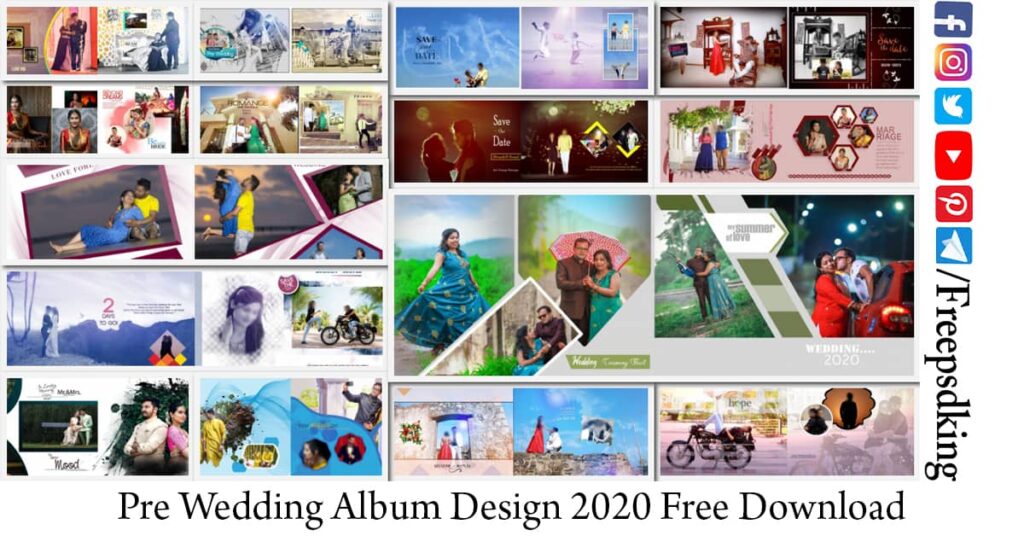Pre Wedding Album Design 2020