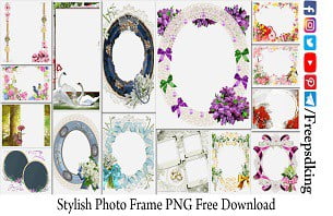 Stylish Photo Frame PNG