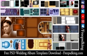 Free PSD Wedding Album Templates