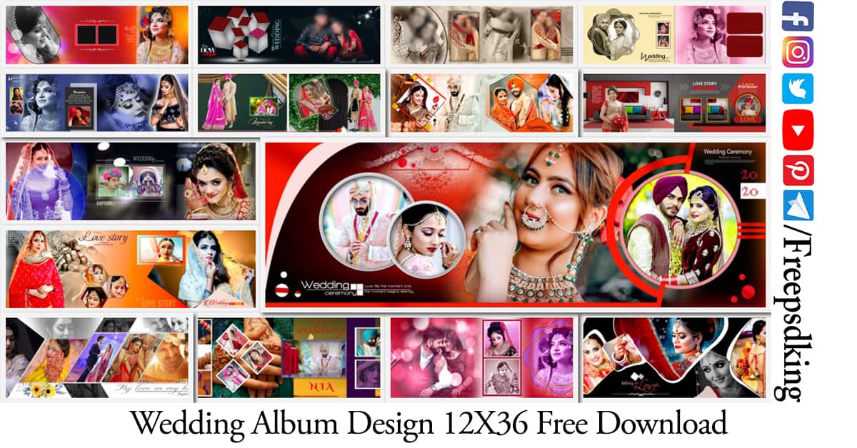 Wedding Album Design 12X36 Free Download
