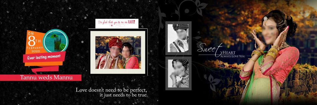 Wedding Album Design Templates PSD Free Download 12X36 2021