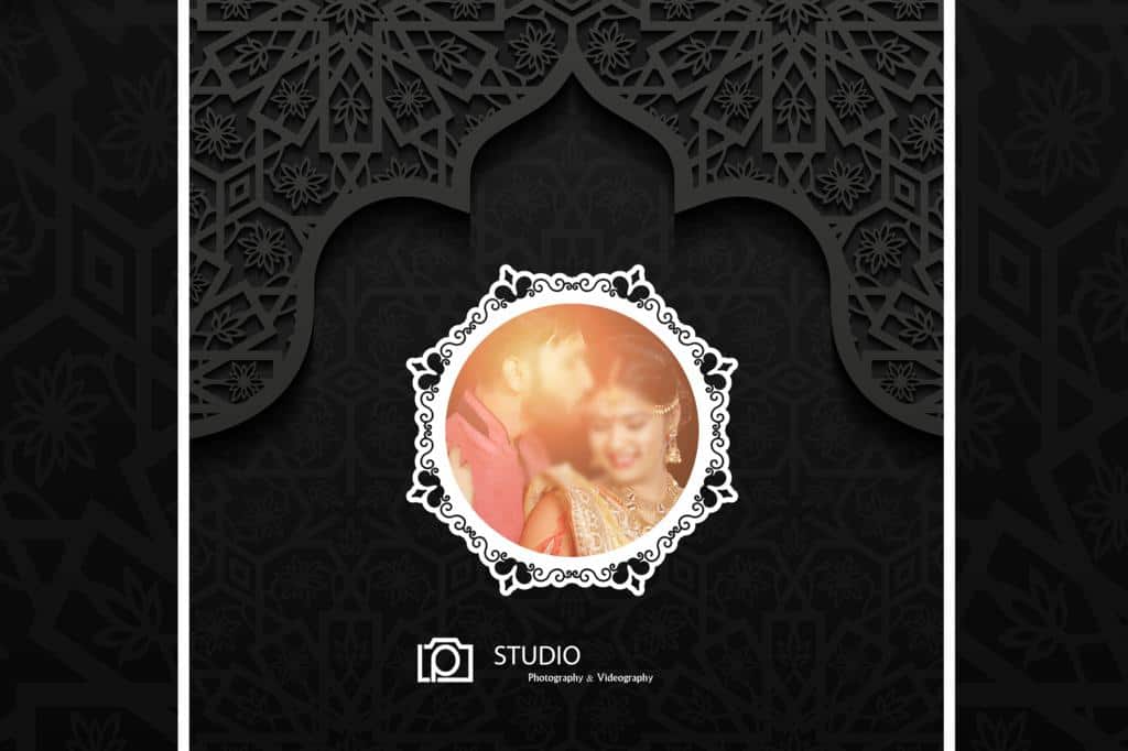 Front Cover Wedding Album Cover Design