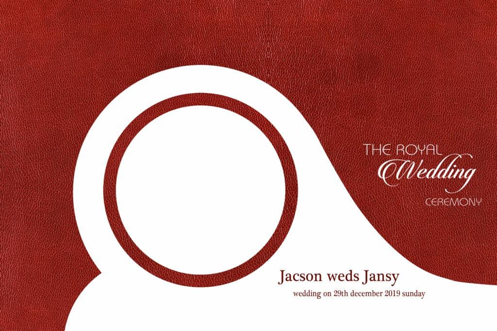 Front Cover Wedding Album Cover Design