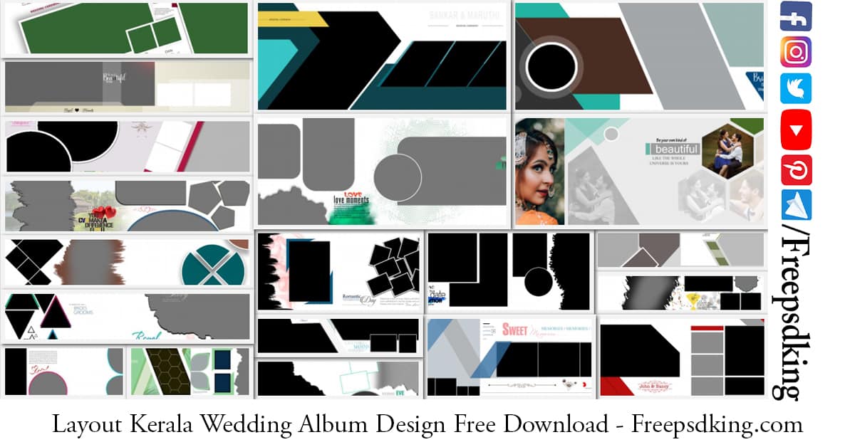Kerala Wedding Album Design Free Download