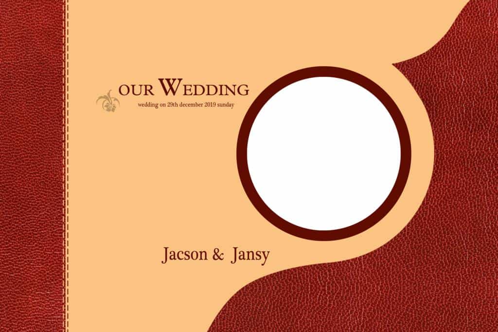Marriage Album Cover Design