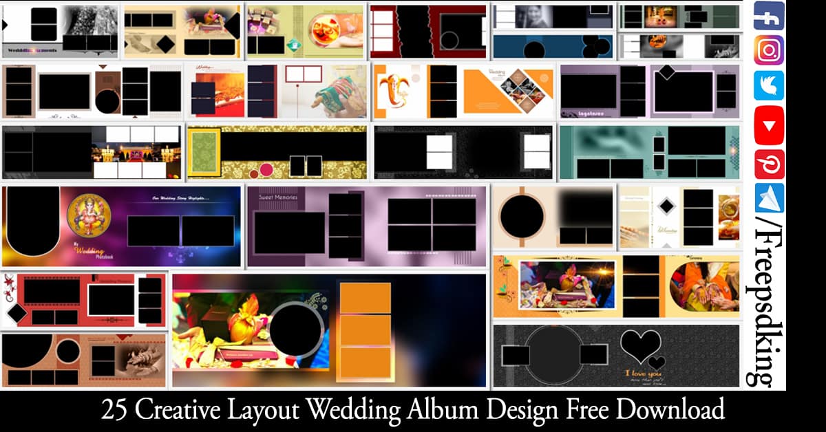 Layout Wedding Album Design Free Download