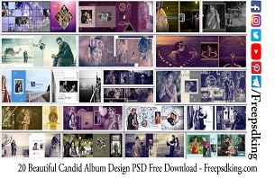 Candid Album Design PSD