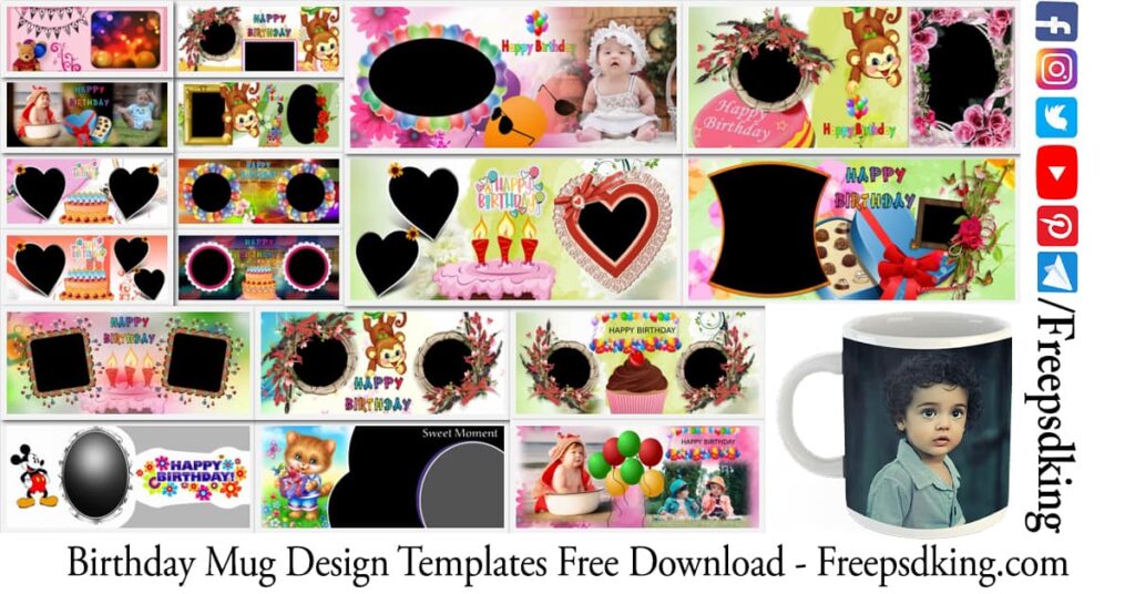 Birthday Mug Design Templates Free Download  psdpixcom  PSDPIXCOM