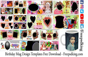 Birthday Mug Design Templates