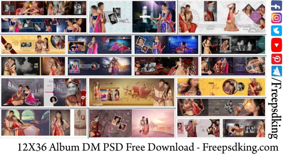 12X36 Album DM PSD Free Download