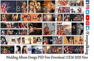 Wedding Album Design PSD Free Download 12X36 2020 New