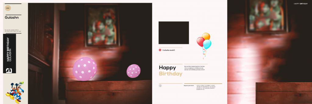 Birthday Album Design PSD