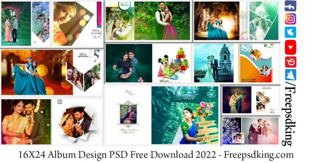 16X24 Album Design PSD Free Download 2022