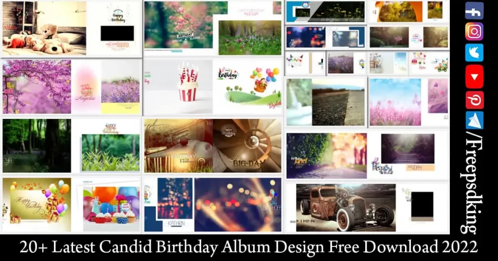 Candid Birthday Album Design