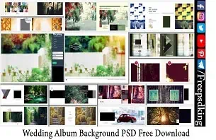 Wedding Album Background PSD