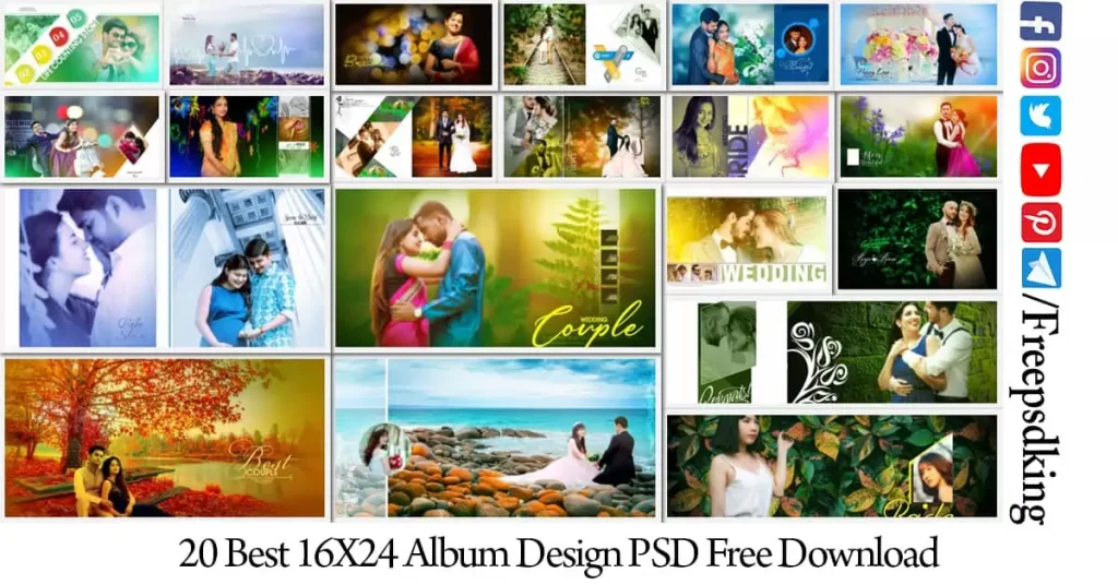 16X24 Album Design PSD