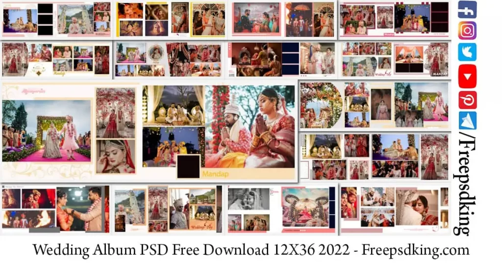 Wedding Album PSD Free Download 12X36 2022