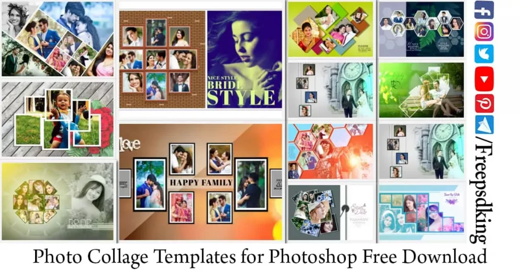 Photo Collage Templates for Photoshop