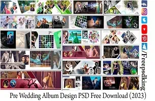 Pre Wedding Album Design PSD Free Download