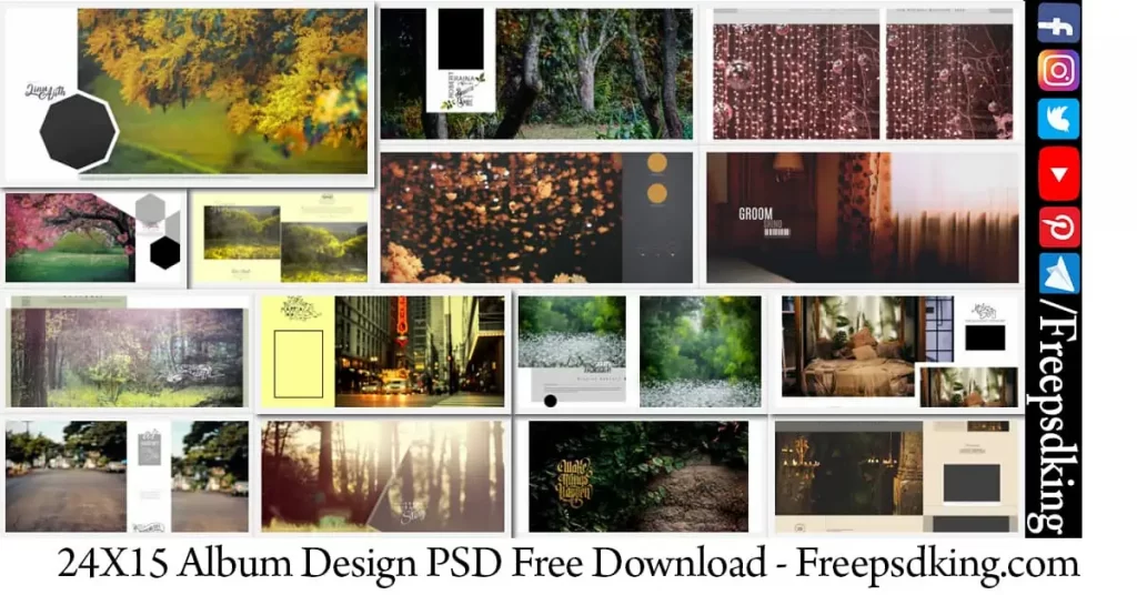 24X15 Album Design PSD Free Download