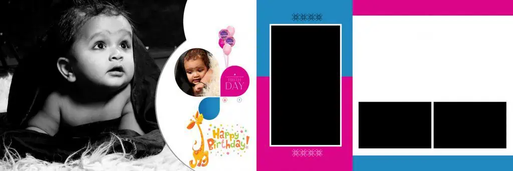 Baby Birthday Album Design