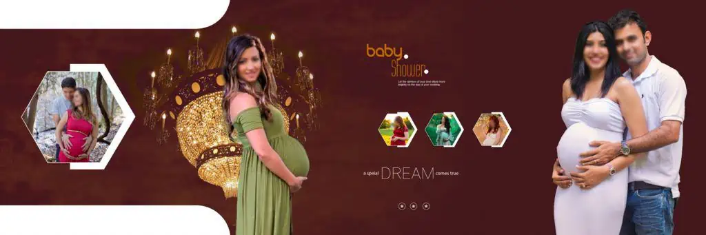 Baby Shower Album Design PSD Free Download 12X36 2023