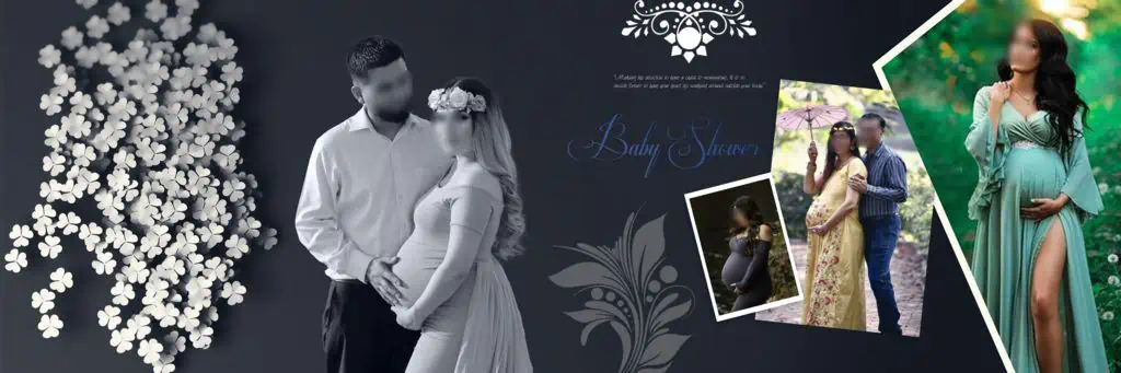 Baby Shower Album Design PSD Free Download 12X36 2023