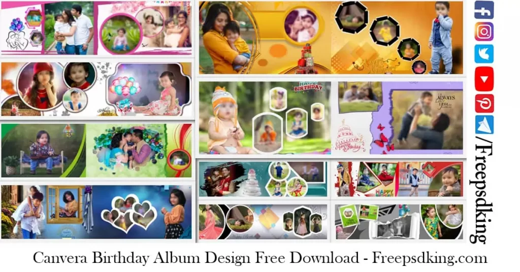 Canvera Birthday Album Design